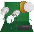 Vidaxl fotostudioset met verlichtingsset, achtergrond en reflector
