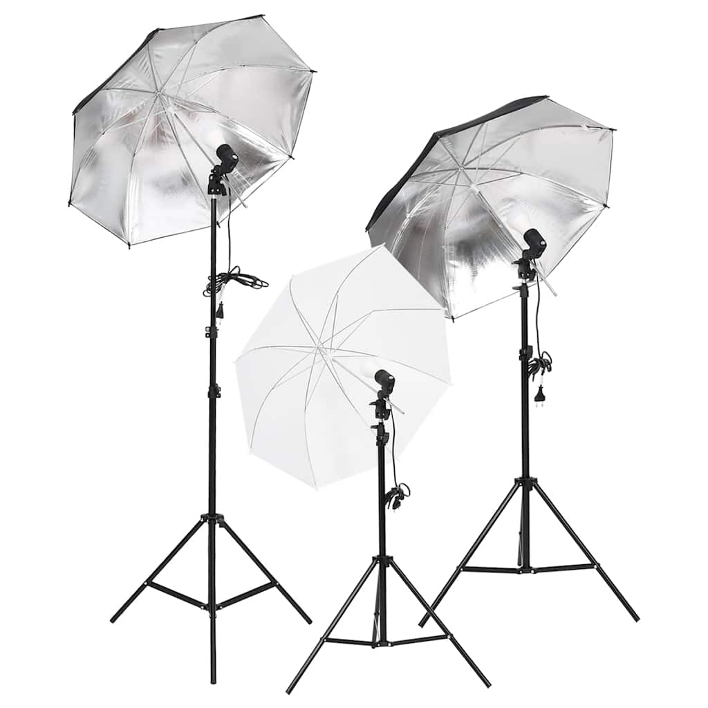 Vidaxl fotostudioset met verlichtingsset, achtergrond en reflector