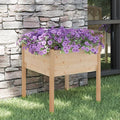 Vidaxl plantenbak 70x70x70 cm massief grenenhout