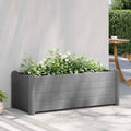 Vidaxl plantenbak verhoogd 100x43x35 cm pp steengrijs