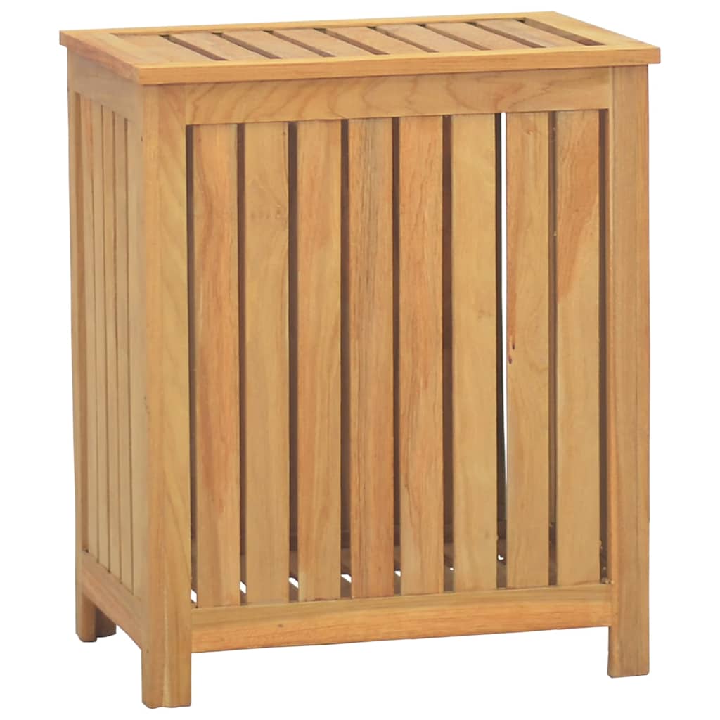 Vidaxl wasmand 50x35x60 cm massief teakhout
