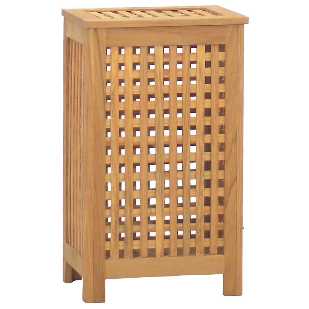 Vidaxl wasmand 35x25x60 cm massief teakhout