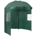 Vidaxl visparaplu 220x193 cm groen