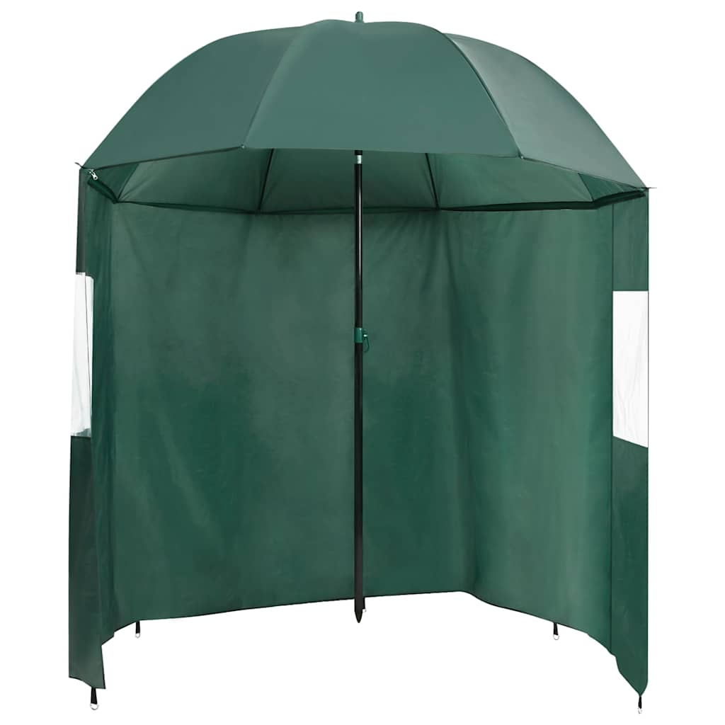 Vidaxl visparaplu 220x193 cm groen