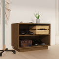 Vidaxx Schuhschrank 60x34x45 cm Festkiefer Honigbraun