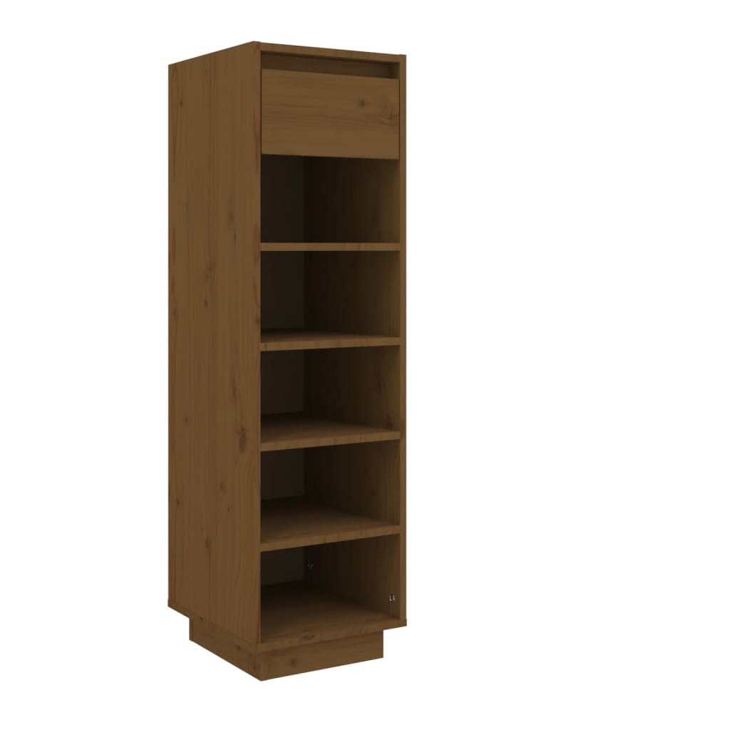 Vidaxx Schuhschrank 30x34x105 cm Festkiefer Honigbraun