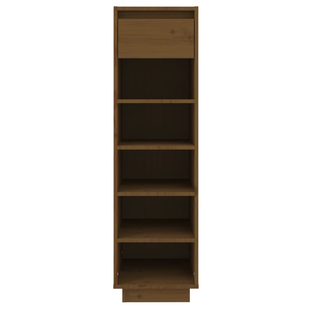 Vidaxx Schuhschrank 30x34x105 cm Festkiefer Honigbraun