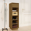 Vidaxx Schuhschrank 30x34x105 cm Festkiefer Honigbraun