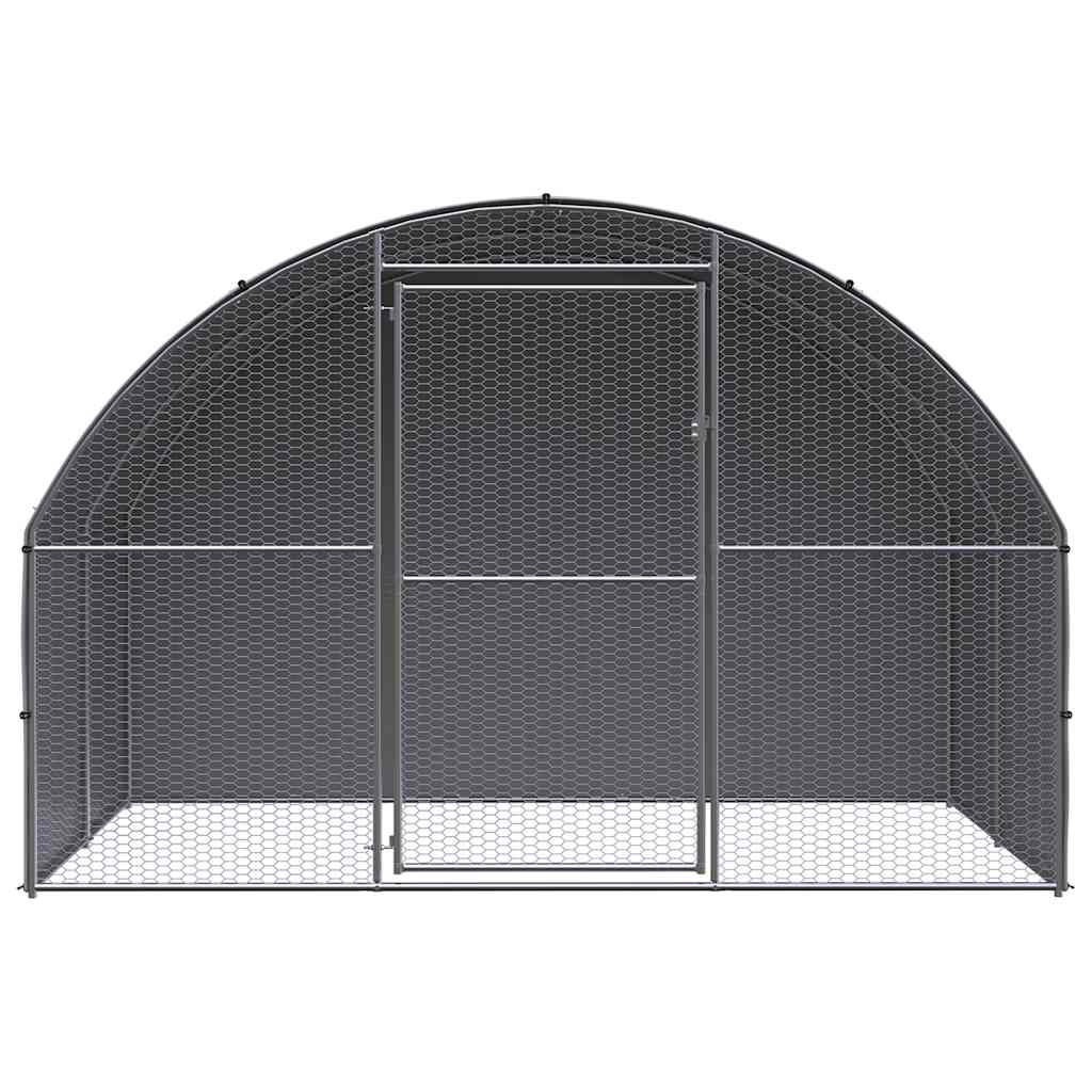 Vidaxl kippenren 3x2x2 m gegalvaniseerd staal