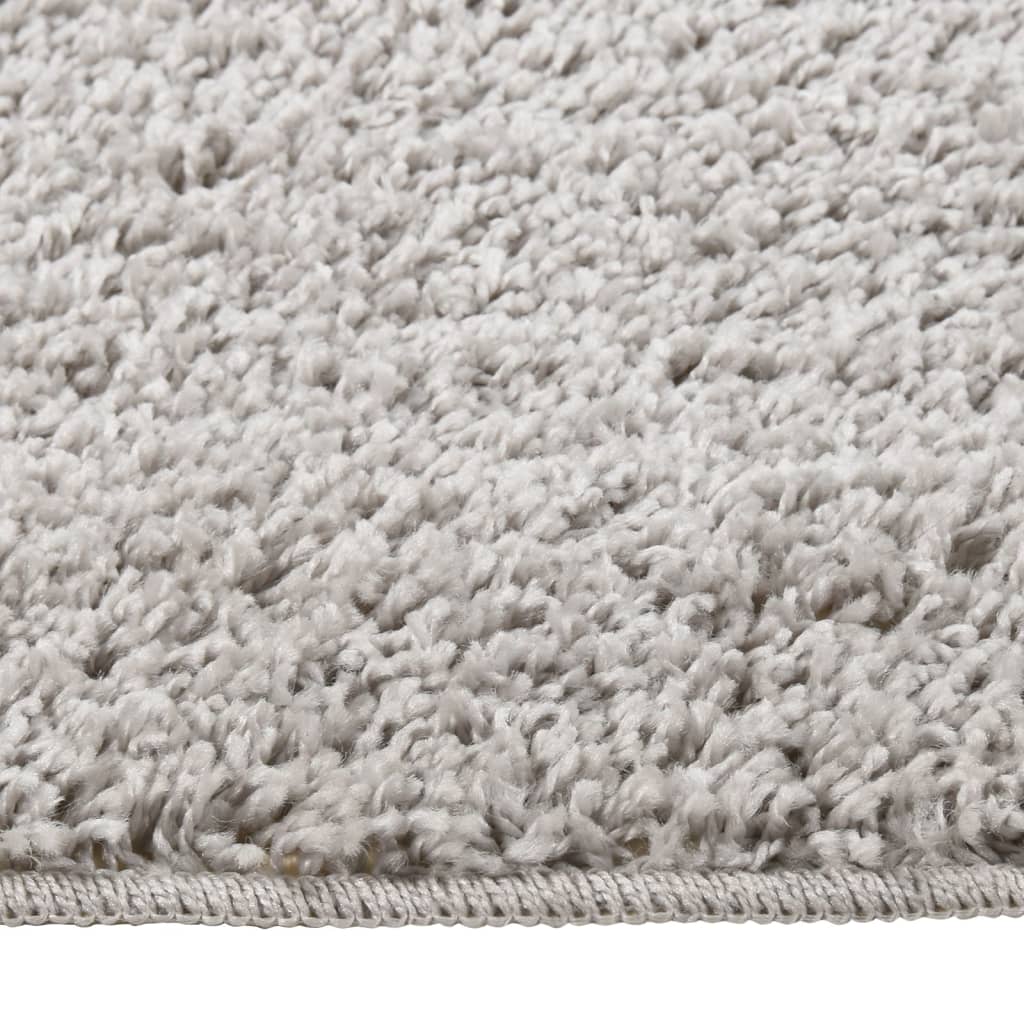 Vidaxl vloerkleed shaggy anti-slip 160x230 cm lichtgrijs