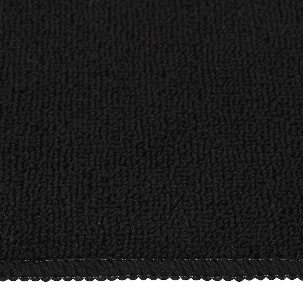 VidaXL Treppenmatten, 15 Stück, rutschfest, rechteckig, 60 x 25 cm, schwarz