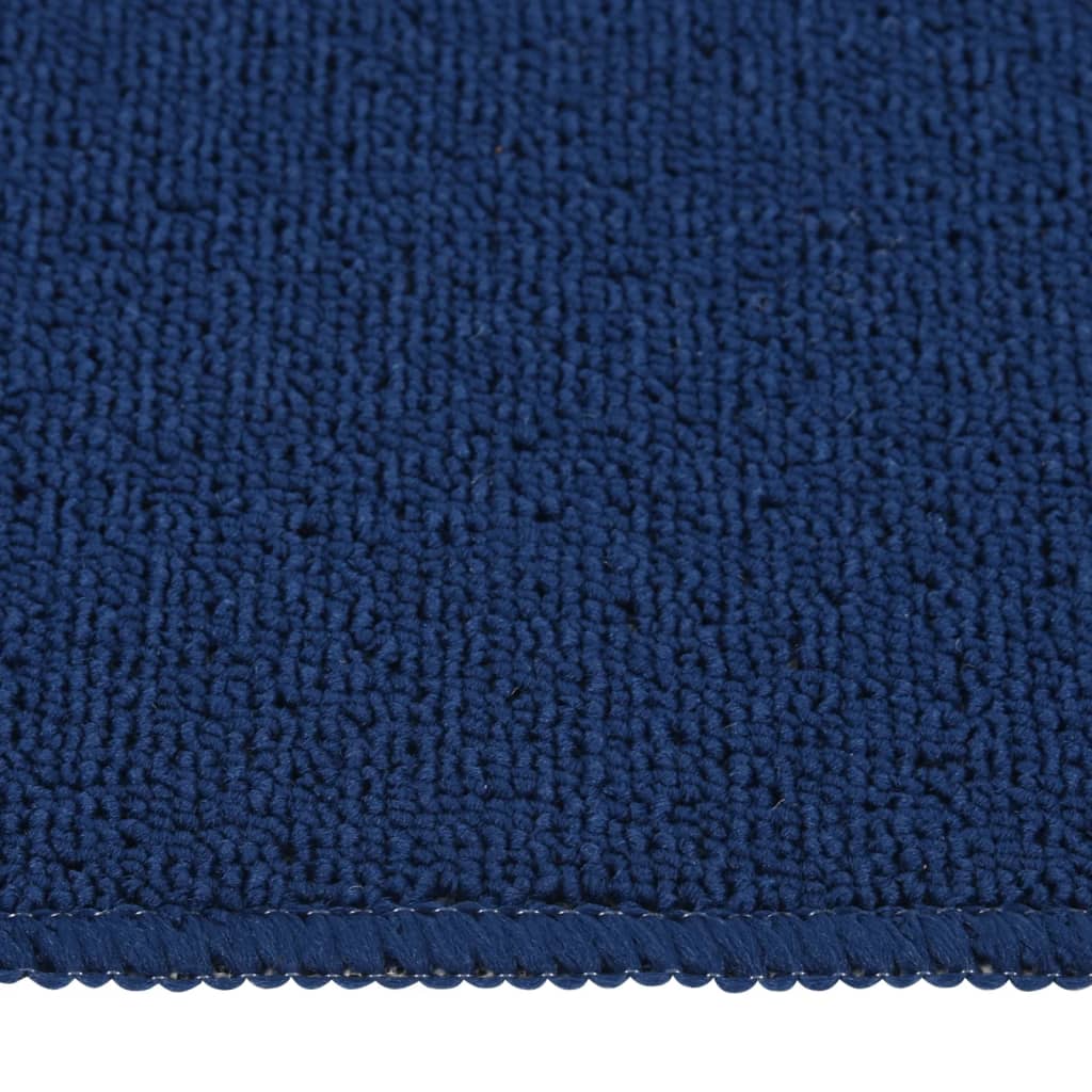 VidaXL Treppenmatten, 15 Stück, rutschfest, rechteckig, 75 x 20 cm, Marineblau