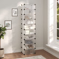 VIDAXL -Schuhregal 44x32x174 cm Polypropylen transparent