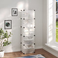 VIDAXL -Schuhregal 44x31,5x153,5 cm Polypropylen transparent