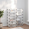 VIDAXL -Schuhregal 94,5x36,5x106 cm Polypropylen transparent