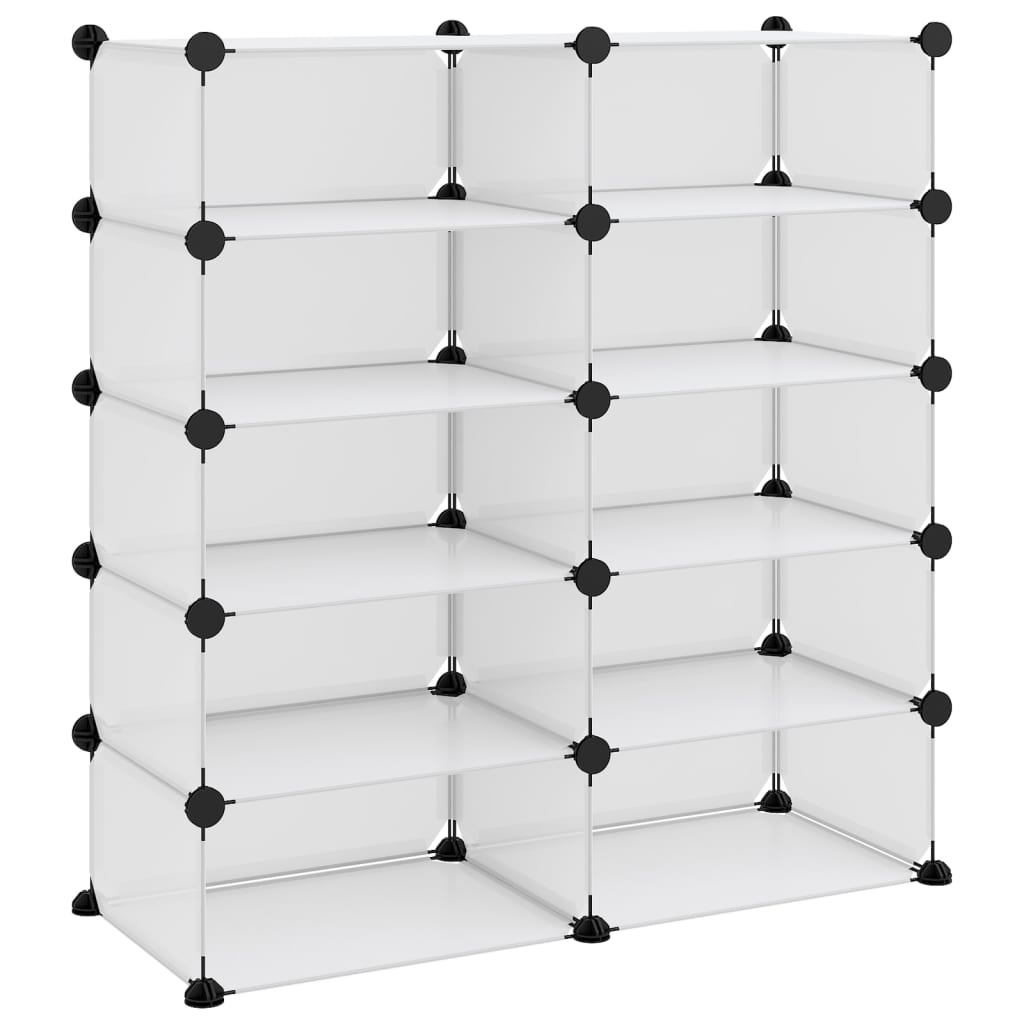 VIDAXL -Schuhregal 84x32x88,5 cm Polypropylen transparent