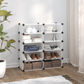 VIDAXL -Schuhregal 84x32x88,5 cm Polypropylen transparent