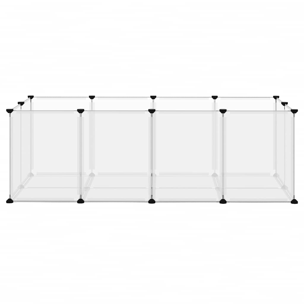 VidaXL Kleintierkäfig 144x74x46,5 cm Polypropylen und Stahl Transparent