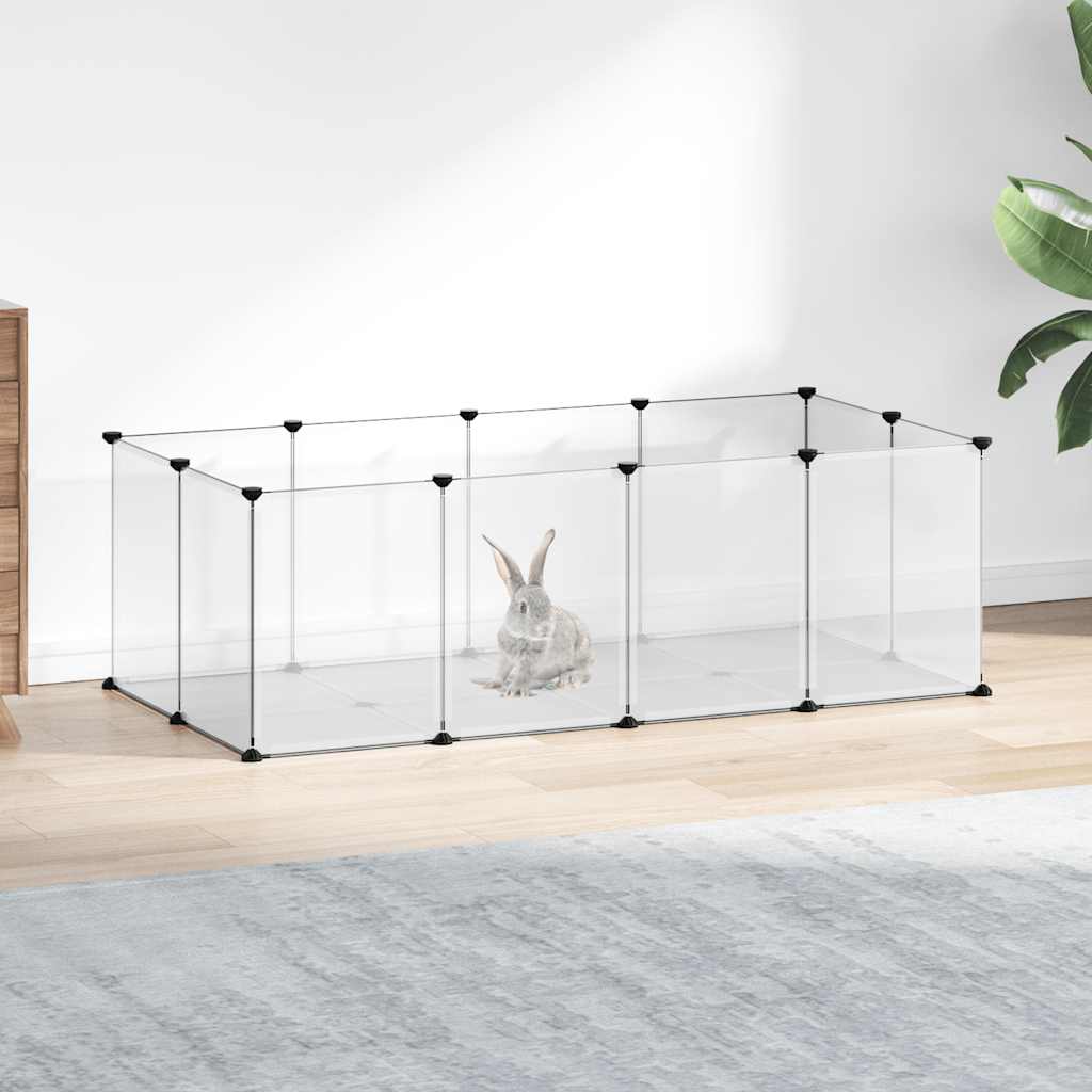 VidaXL Kleintierkäfig 144x74x46,5 cm Polypropylen und Stahl Transparent