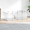 VidaXL Kleintierkäfig 144x74x46,5 cm Polypropylen und Stahl Transparent
