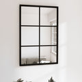 VidaXL Wandspiegel 60x40 cm Metall Schwarz