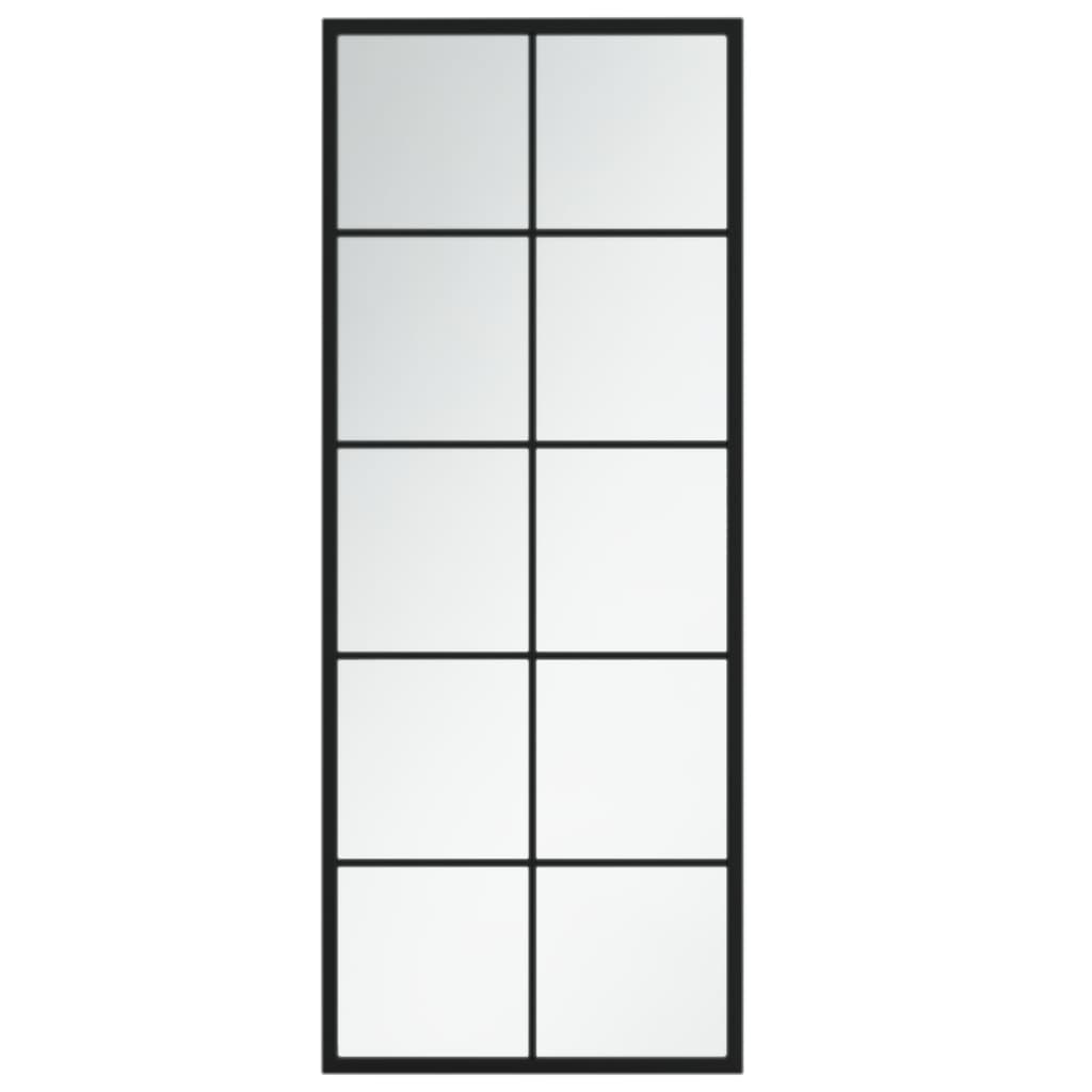 VidaXL Wandspiegel 100x40 cm Metall schwarz