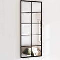 VidaXL Wandspiegel 100x40 cm Metall schwarz