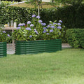 Vidaxl plantenbak 152x40x36 cm gegalvaniseerd staal groen