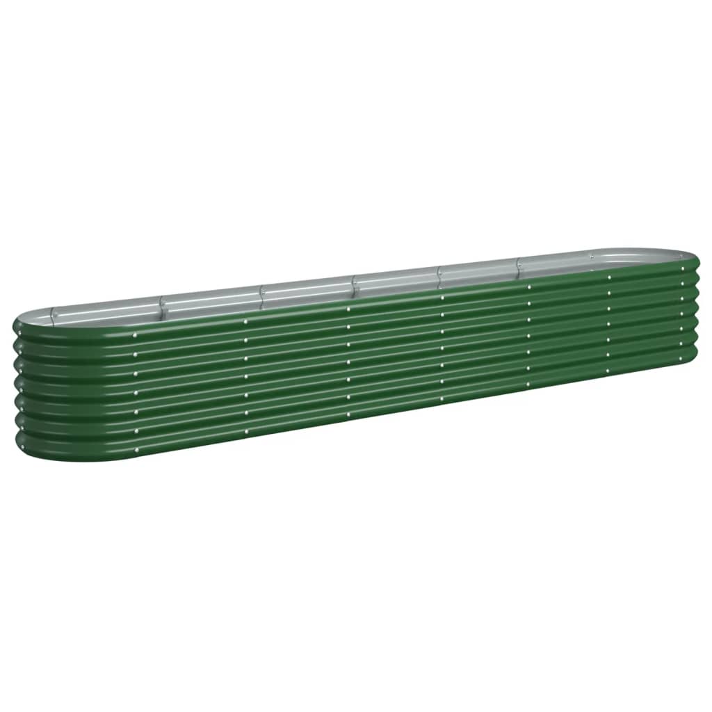 Vidaxl plantenbak 260x40x36 cm gegalvaniseerd staal groen