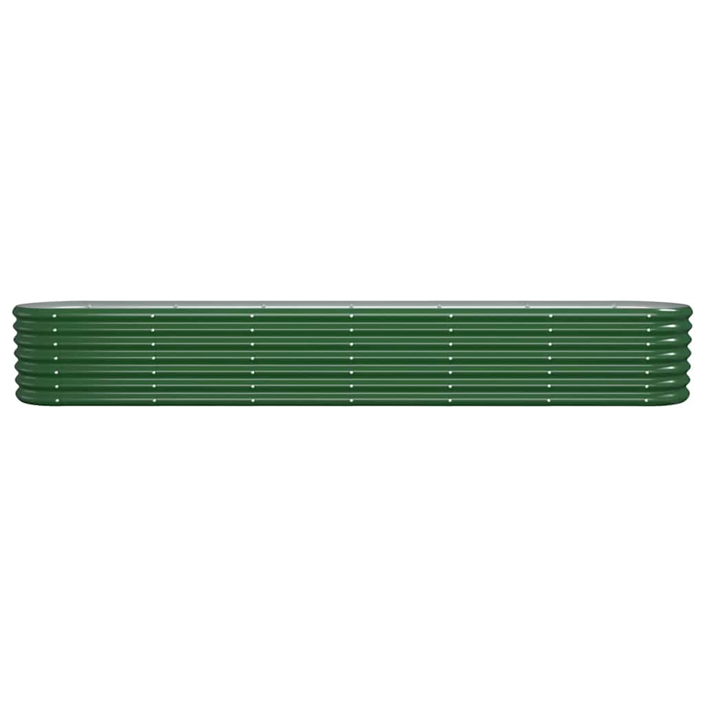 Vidaxl plantenbak 260x40x36 cm gegalvaniseerd staal groen