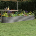 Vidaxl plantenbak 260x40x36 cm gegalvaniseerd staal grijs