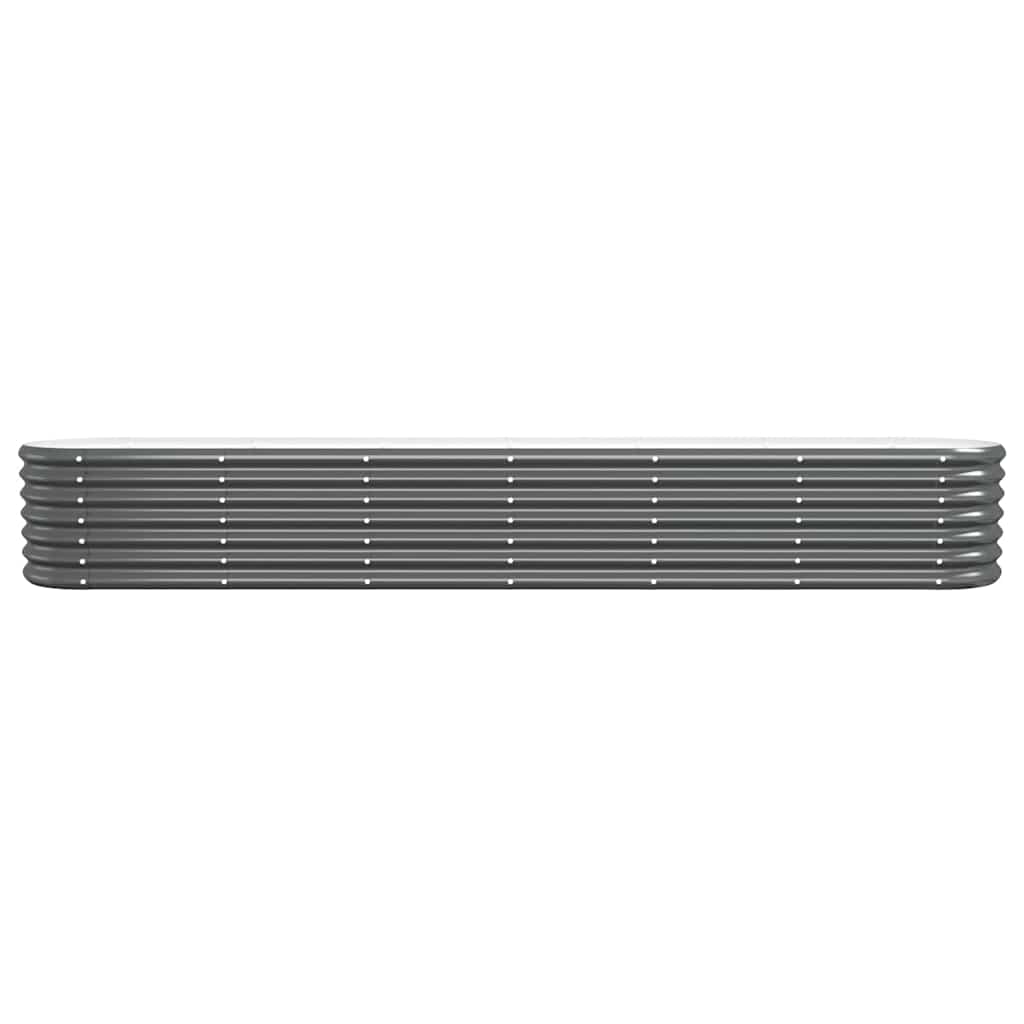 Vidaxl plantenbak 260x40x36 cm gegalvaniseerd staal antracietkleurig