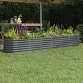 Vidaxl plantenbak 260x40x36 cm gegalvaniseerd staal antracietkleurig