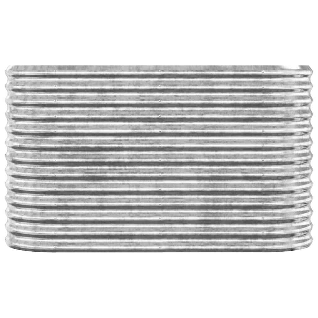 Vidaxl plantenbak 114x40x68 cm gegalvaniseerd staal zilverkleurig