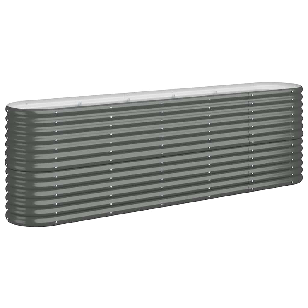 VIDAXL -Planungsbox 224x40x68 cm Pulver -Stahl -Anthrazit -Farbig