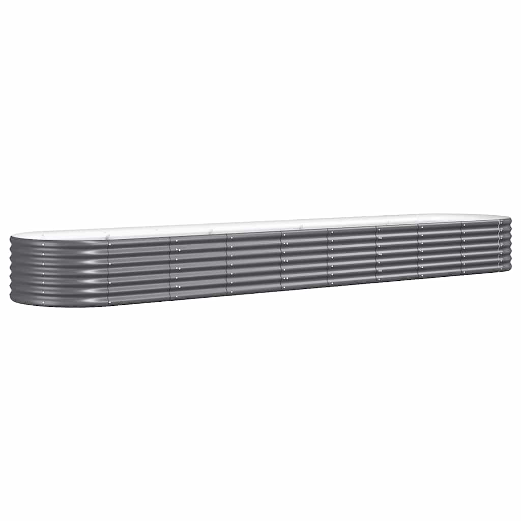 VIDAXL -Planungsbox 368x80x36 cm Pulver -beschichteter Stahl -Anthrazit -Farbig