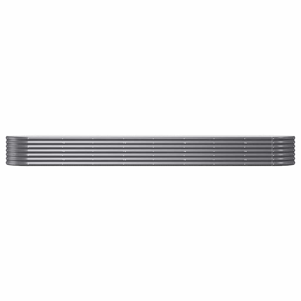 VIDAXL -Planungsbox 368x80x36 cm Pulver -beschichteter Stahl -Anthrazit -Farbig