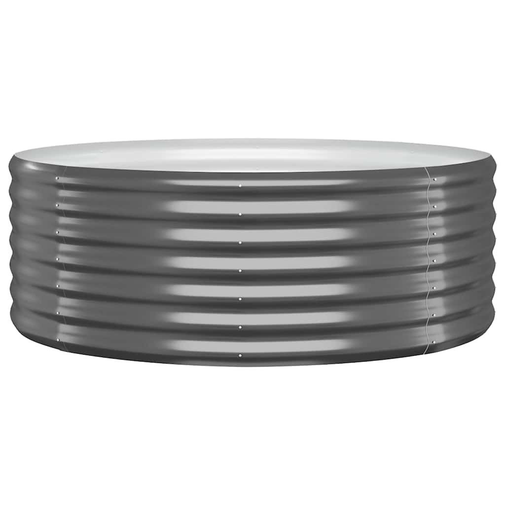 Vidaxl plantenbak 100x100x36 cm gegalvaniseerd staal antracietkleurig