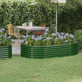 VIDAXL -Planungsbox 175x100x36 cm Pulverbeschichtetes Stahlgrün