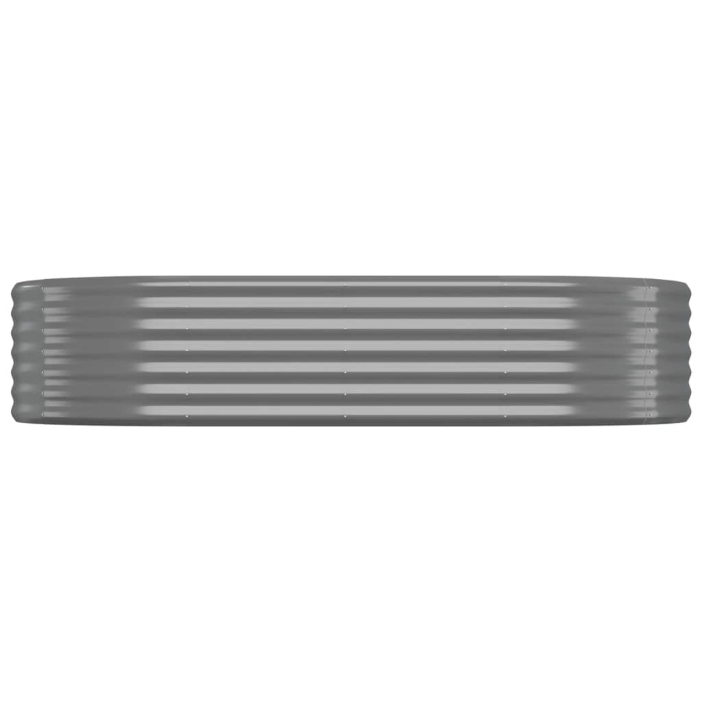 Vidaxl plantenbak 175x100x36 cm gegalvaniseerd staal grijs