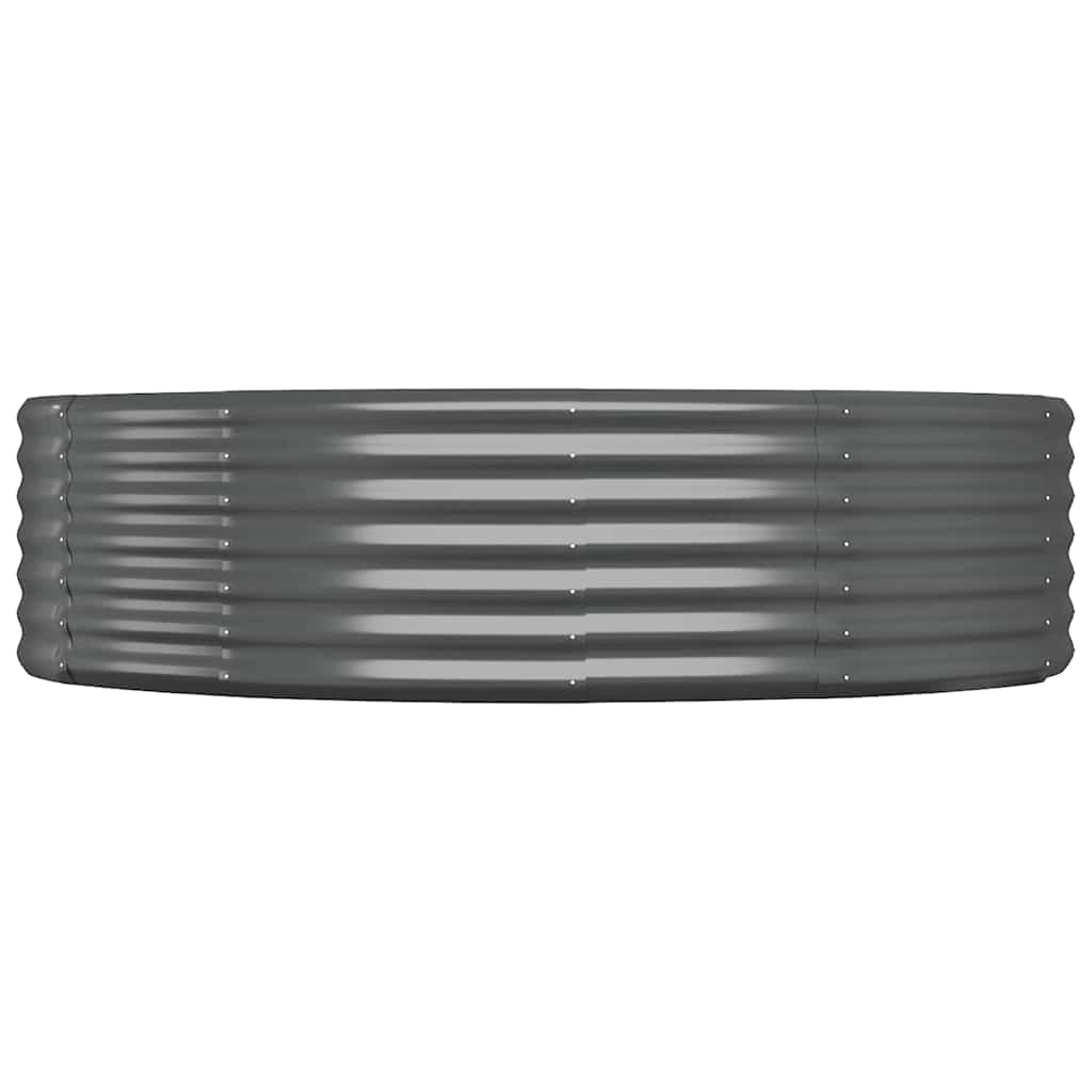 Vidaxl plantenbak 140x140x36 cm gegalvaniseerd staal antracietkleurig