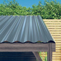 VIDAXL -Dachpanele 12 ST 80x36 cm Pulver -Stahl grau