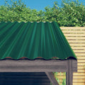 VIDAXL - Dachpaneele 12 Stück 100x36 cm Pulver - Stahlgrün