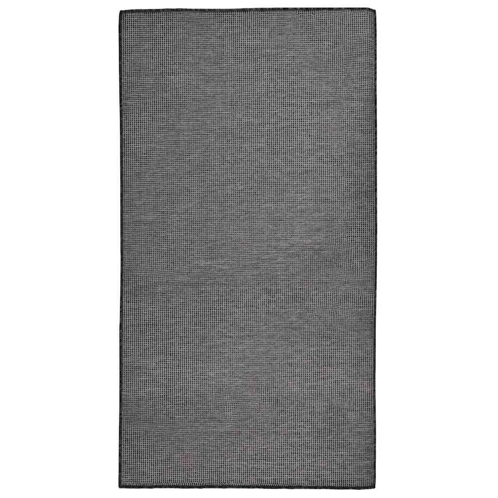 VidaXL Outdoor-Teppich, flachgewebt, 80 x 150 cm, Grau