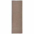 VidaXL Flachgewebter Outdoor-Teppich 80x250 cm Braun