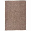 VidaXL Flachgewebter Outdoor-Teppich 140x200 cm Braun