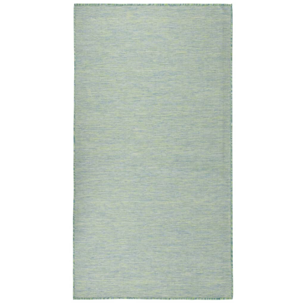 VidaXL Outdoor-Teppich, flachgewebt, 80 x 150 cm, Türkis