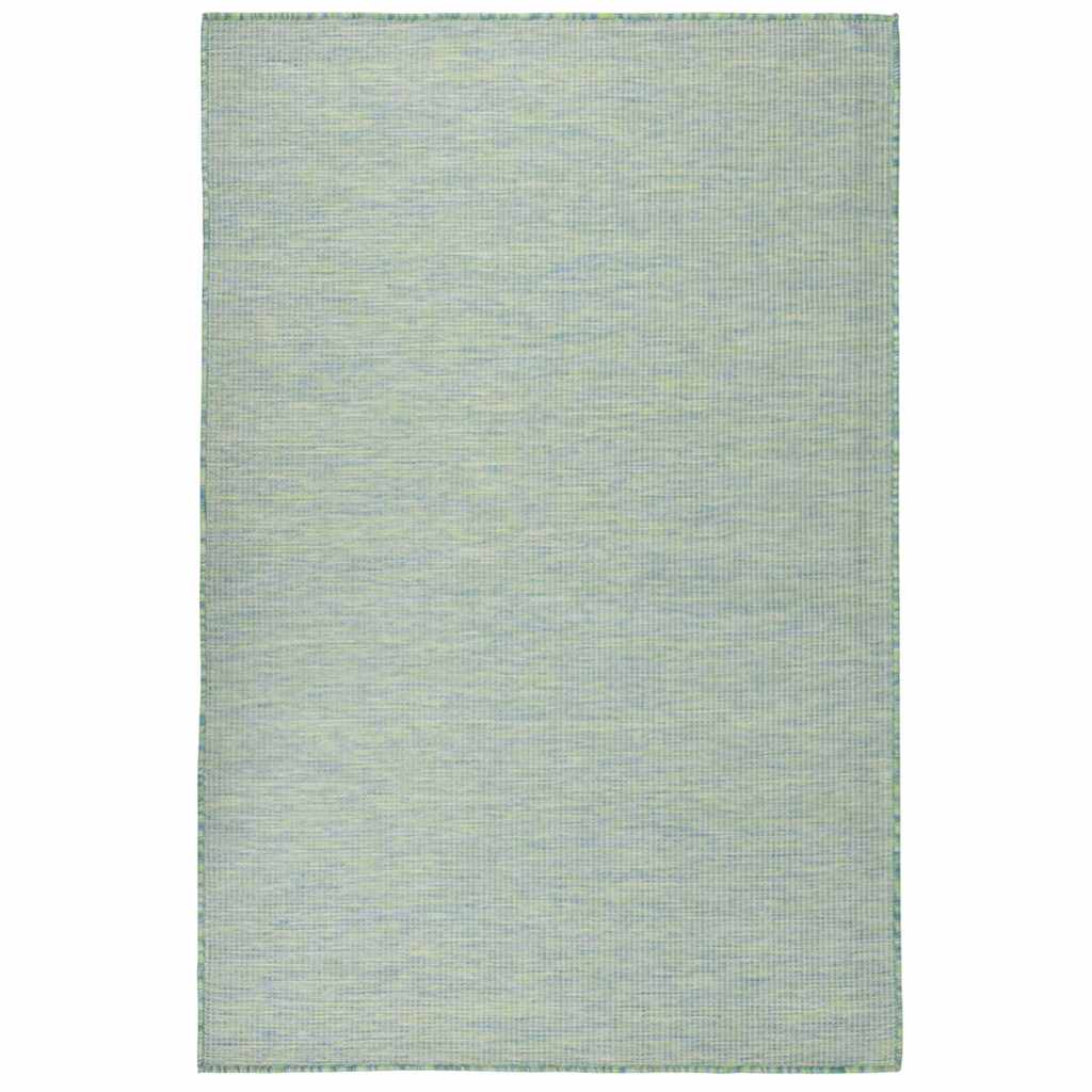 Vidaxl buitenkleed platgeweven 120x170 cm turquoise