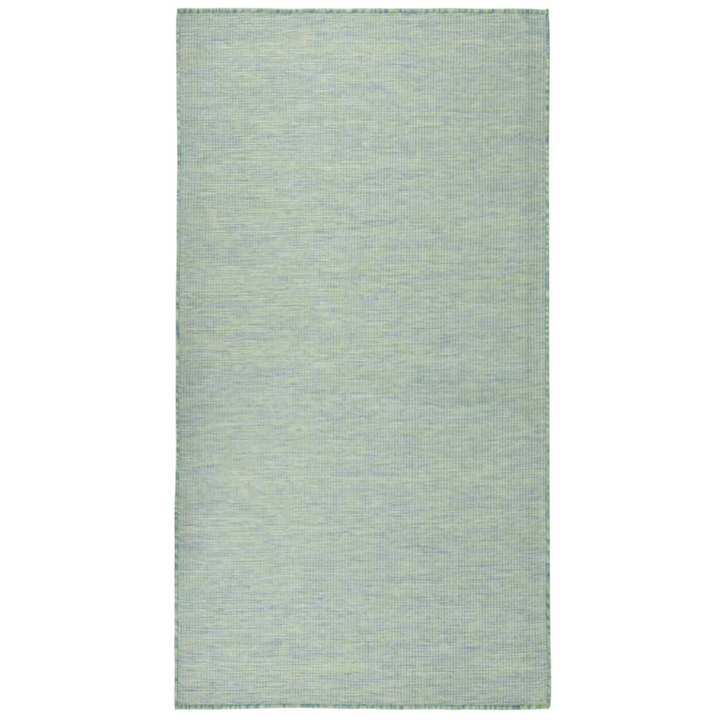 VidaXL Outdoor-Teppich, flachgewebt, 140 x 200 cm, Türkis