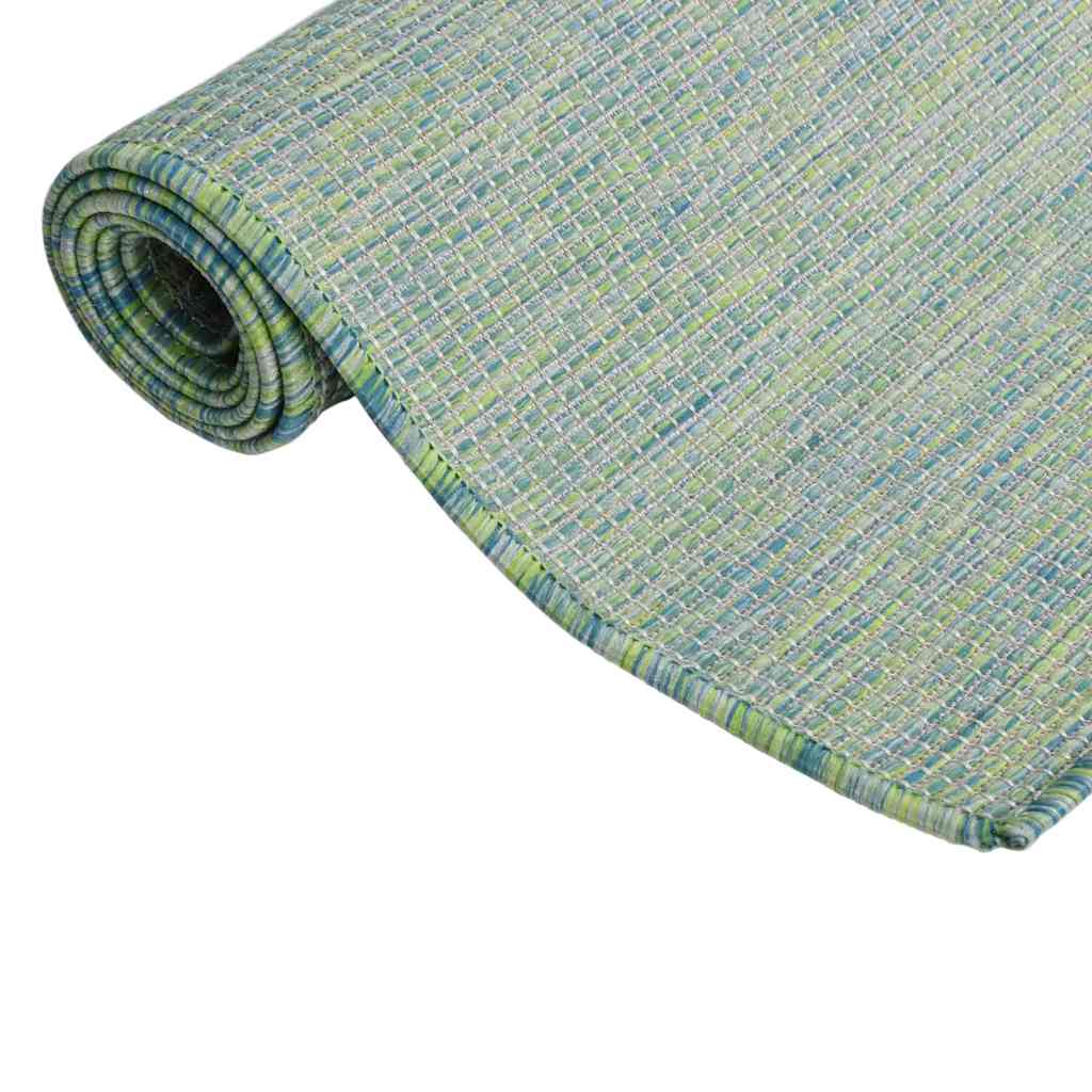 VidaXL Outdoor-Teppich, flachgewebt, 200 x 280 cm, Türkis